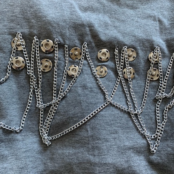Moschino Couture Milano ! Grey T-shirt new with tags size USA 4 - Picture 10 of 14